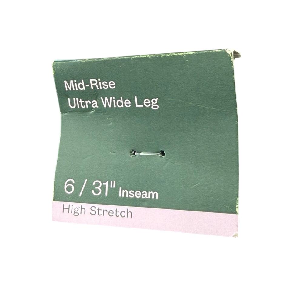 NWT Ultra Wide Leg Black High Stretch Indie Streetwear Jeans Deep Black Size 6 - Picture 6 of 11